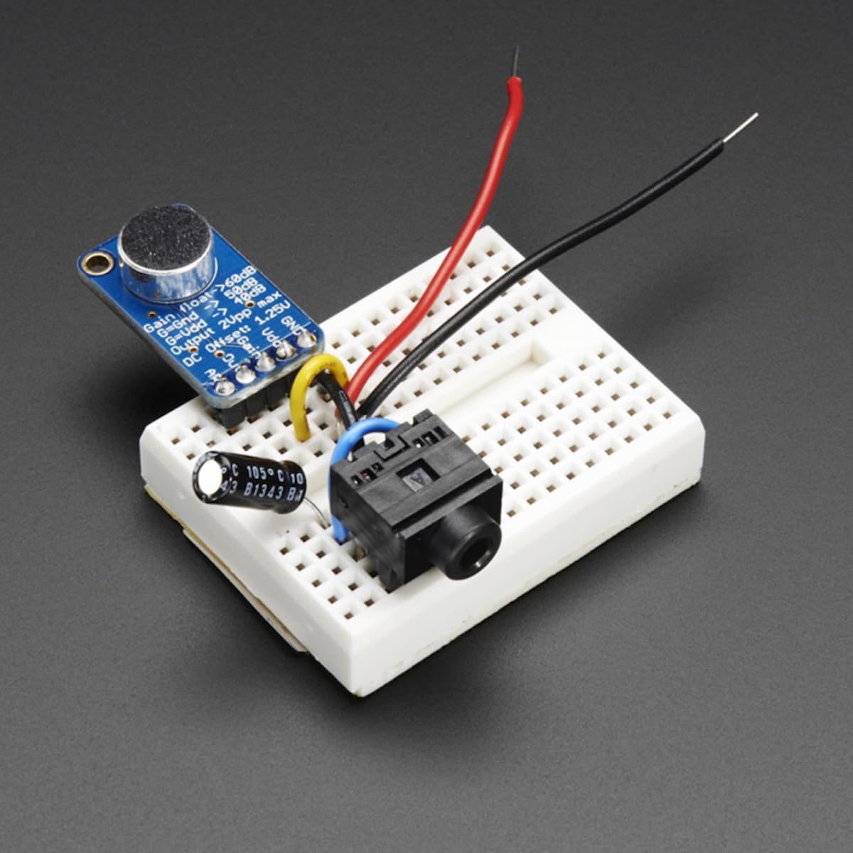 Amazon | Adafruit Electret マイクアンプ - MAX9814 オート